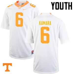Kids University Of Tennessee #6 Alvin Kamara White College Football Jersey  589551-164